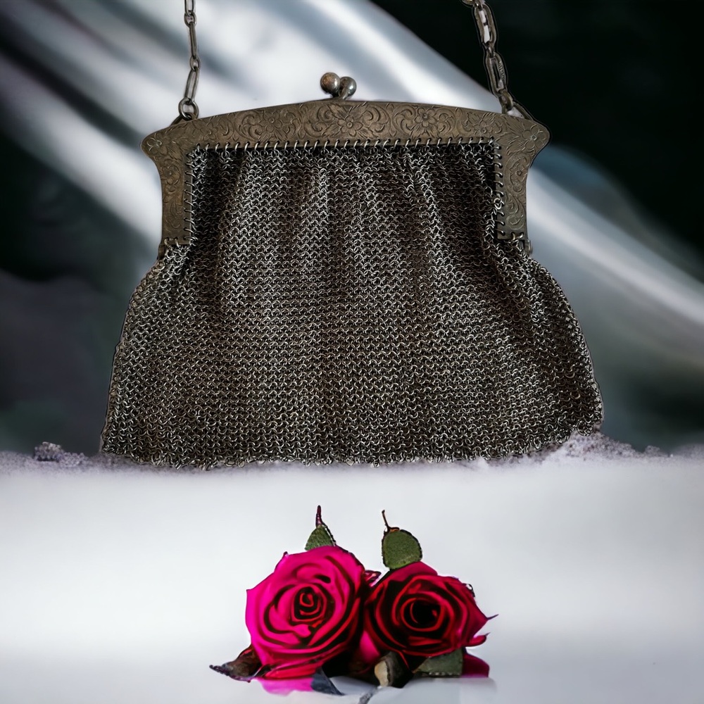 925 STERLING SILVER LS VINTAGE PURSE BAG delicate christmas gift